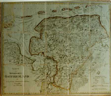 Le Coq, Camp, Brunik, van der Linden-Karte von 1809